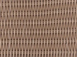 Divano angolare da giardino con pouf 6 posti PALERMO Modulare Rattan sintetico (PE) Marrone