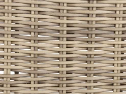 Divano angolare da giardino con pouf 6 posti PALERMO Modulare Rattan sintetico (PE) Marrone chiaro