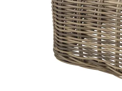 Divano angolare da giardino con pouf 6 posti PALERMO Modulare Rattan sintetico (PE) Marrone chiaro