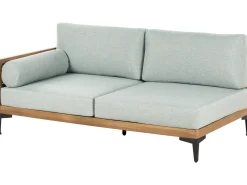 Divano angolare da giardino 4 posti CAVEZZO Lato Sinistro Legno di acacia certificato Grigio