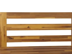 Divano angolare da giardino 5 posti MARETTIMO Lato Sinistro Legno di acacia certificato Marrone