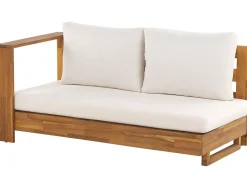 Divano angolare da giardino 5 posti MARETTIMO Lato destro Legno di acacia certificato Marrone