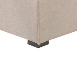 Divano angolare da giardino con pouf 7 posti AREZZO Lato Sinistro Modulare Beige