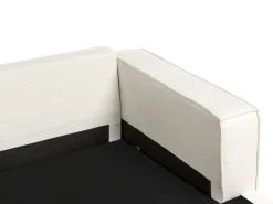 Divano angolare KOLDING Bouclé Beige chiaro Lato Sinistro