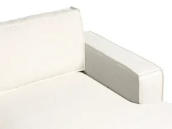 Divano angolare KOLDING Bouclé Beige chiaro Lato Sinistro