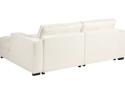 Divano angolare KOLDING Bouclé Beige chiaro Lato Sinistro