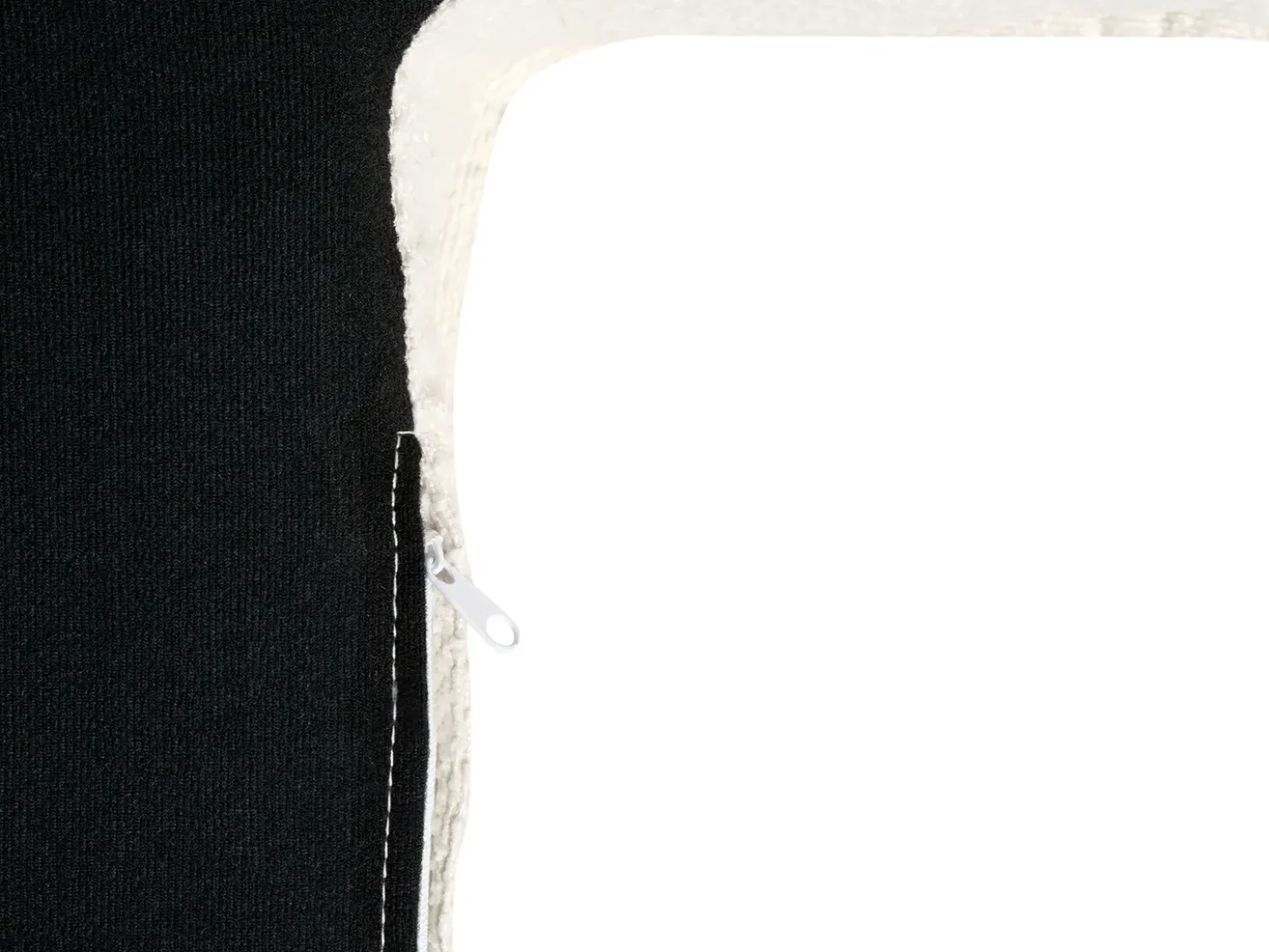 Divano angolare KOLDING Bouclé Beige chiaro con ottomana Lato Sinistro