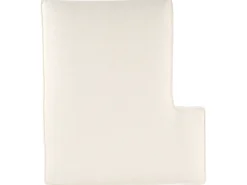 Divano angolare KOLDING Bouclé Beige chiaro con ottomana Lato Sinistro
