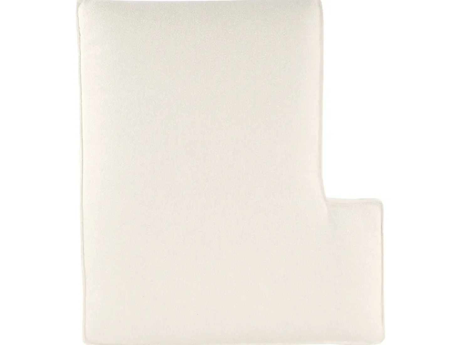 Divano angolare KOLDING Bouclé Beige chiaro con ottomana Lato Sinistro