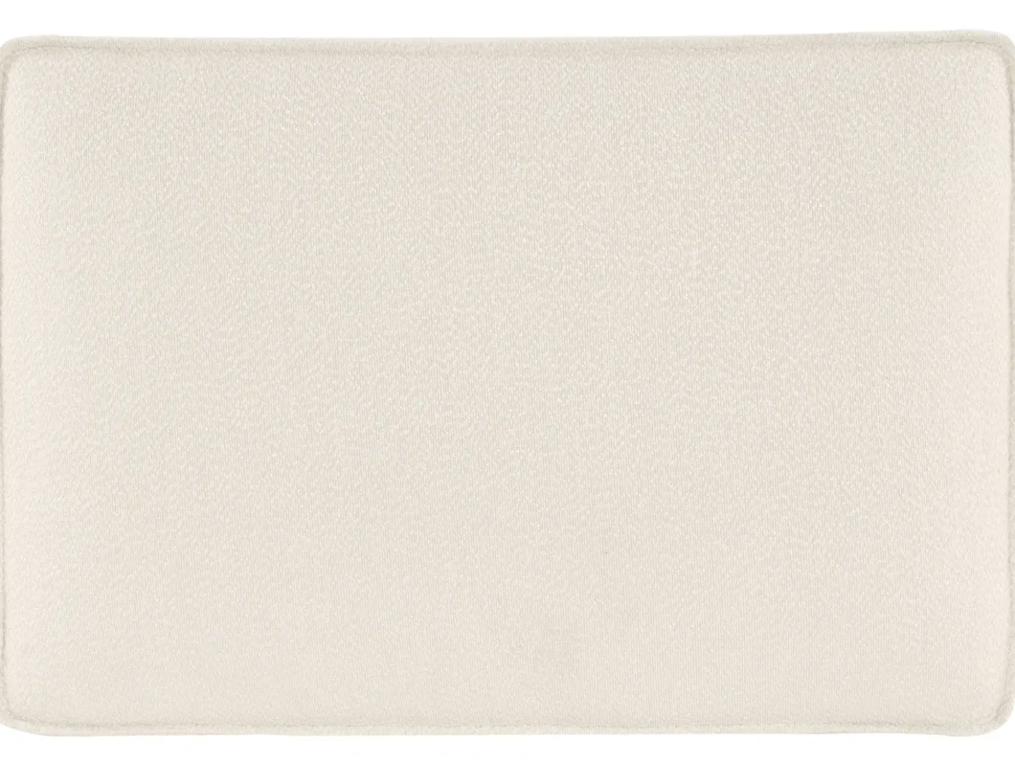 Divano angolare KOLDING Bouclé Beige chiaro con ottomana Lato Sinistro