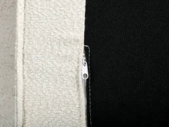 Divano angolare KOLDING Bouclé Beige chiaro con ottomana Lato Sinistro