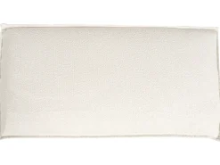 Divano angolare KOLDING Bouclé Beige chiaro con ottomana Lato Sinistro