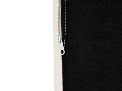 Divano angolare KOLDING Bouclé Beige chiaro con ottomana Lato Sinistro
