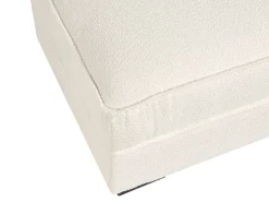 Divano angolare KOLDING Bouclé Beige chiaro con ottomana Lato Sinistro