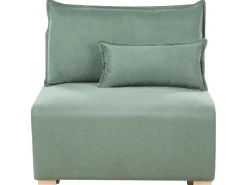Divano angolare modulare NERBO Tessuto Verde chiaro Lato Sinistro