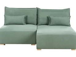 Divano angolare modulare NERBO Tessuto Verde chiaro Lato Sinistro