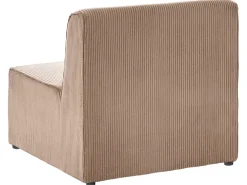 Divano angolare modulare 4 posti LEMVIG Velluto a coste Beige sabbia Lato destro