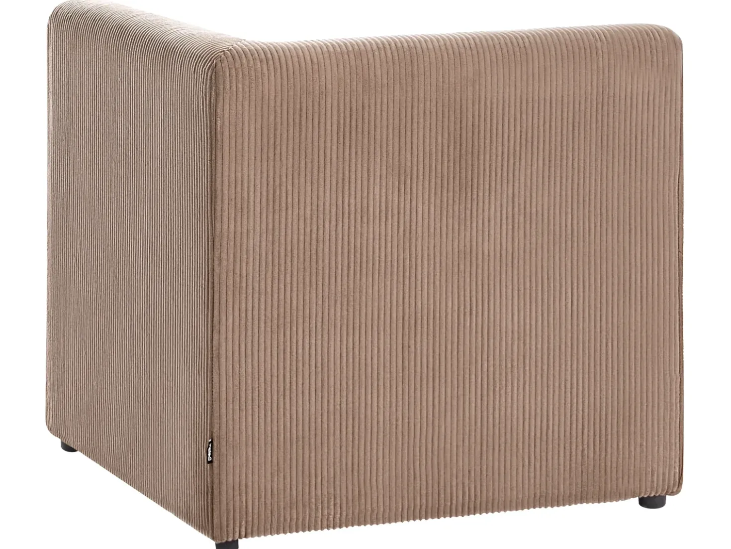 Divano angolare modulare 4 posti LEMVIG Velluto a coste Beige sabbia Lato destro