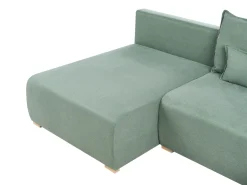 Divano angolare modulare NERBO Tessuto Verde chiaro Lato destro