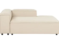 Divano angolare modulare 3 posti ARDAL Tessuto Beige con ottomana Lato Sinistro