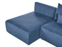 Divano angolare modulare NERBO Tessuto Blu Lato destro