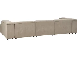 Divano angolare modulare 4 posti ARDAL Velluto a coste Marrone chiaro Lato Sinistro