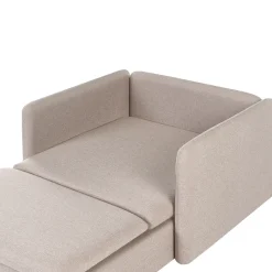 Divano angolare modulare 3 posti EGERIS Tessuto Beige Lato destro