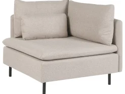 Divano angolare modulare 3 posti EGERIS Tessuto Beige Lato destro