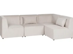 Divano angolare modulare 4 posti LEMVIG Velluto a coste Beige Lato Sinistro