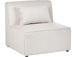 Divano angolare modulare 4 posti LEMVIG Velluto a coste Beige Lato Sinistro