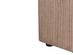 Divano angolare modulare 4 posti LEMVIG Velluto a coste Beige sabbia Lato Sinistro