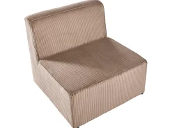 Divano angolare modulare 4 posti LEMVIG Velluto a coste Beige sabbia Lato Sinistro