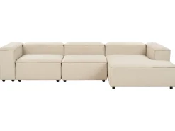 Divano angolare modulare 4 posti ARDAL Tessuto Beige Lato Sinistro