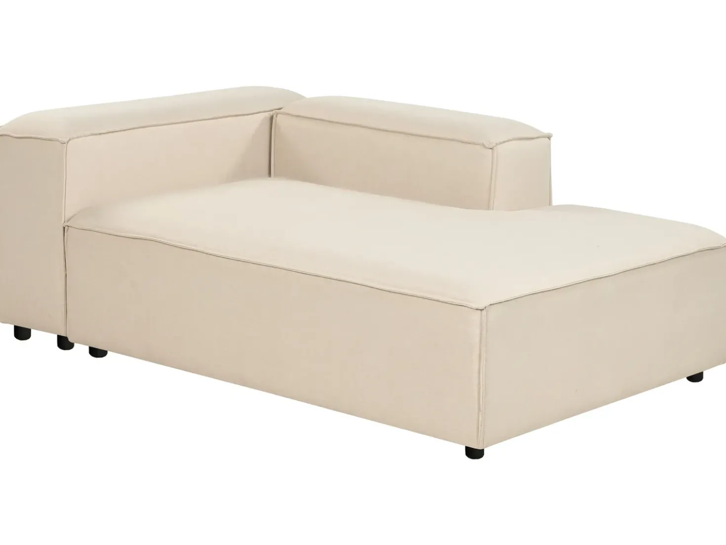 Divano angolare modulare 4 posti ARDAL Tessuto Beige Lato Sinistro