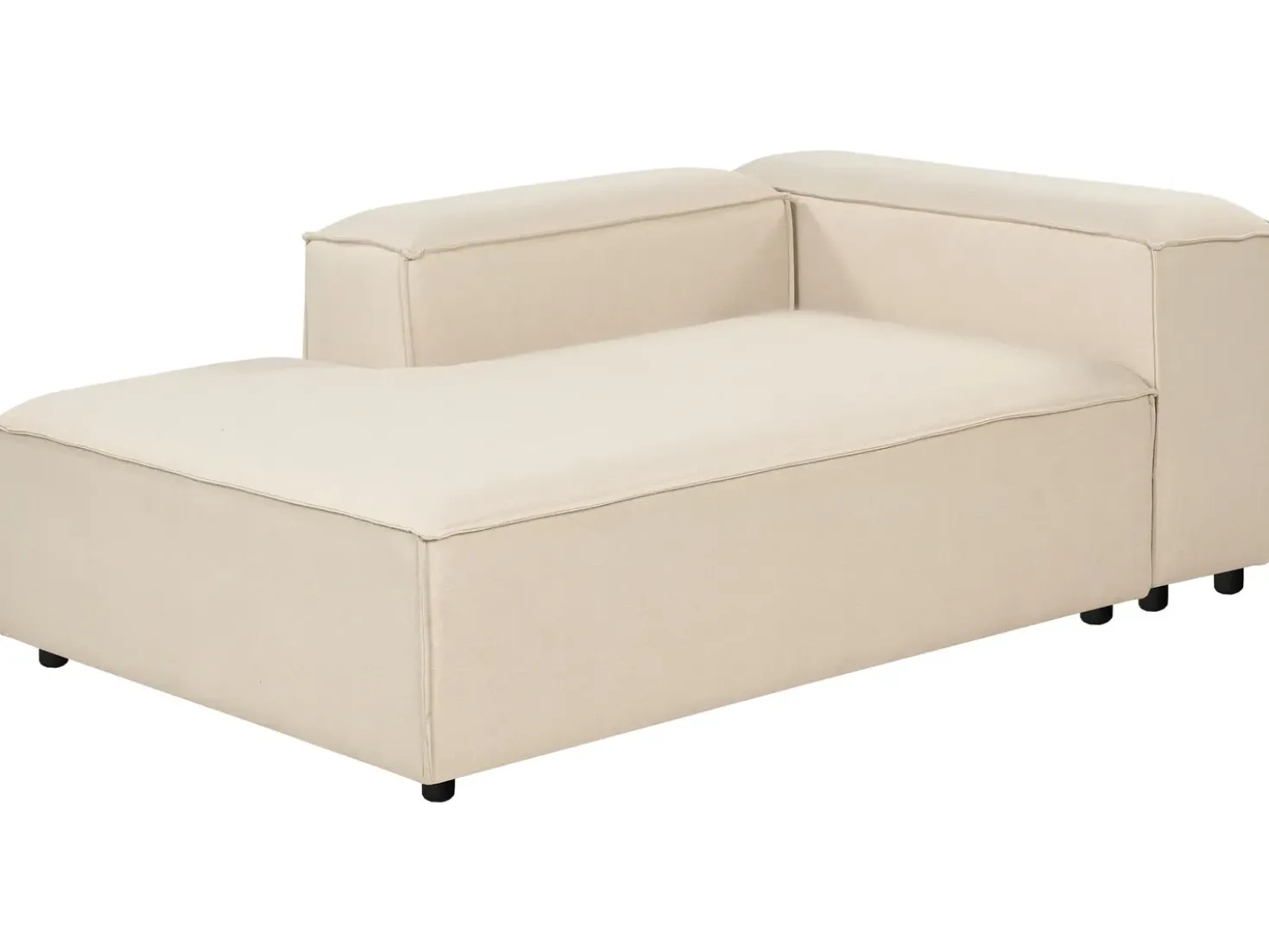 Divano angolare modulare 4 posti ARDAL Tessuto Beige Lato destro