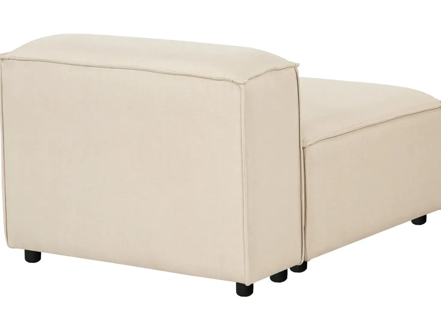 Divano angolare modulare 4 posti ARDAL Tessuto Beige Lato destro