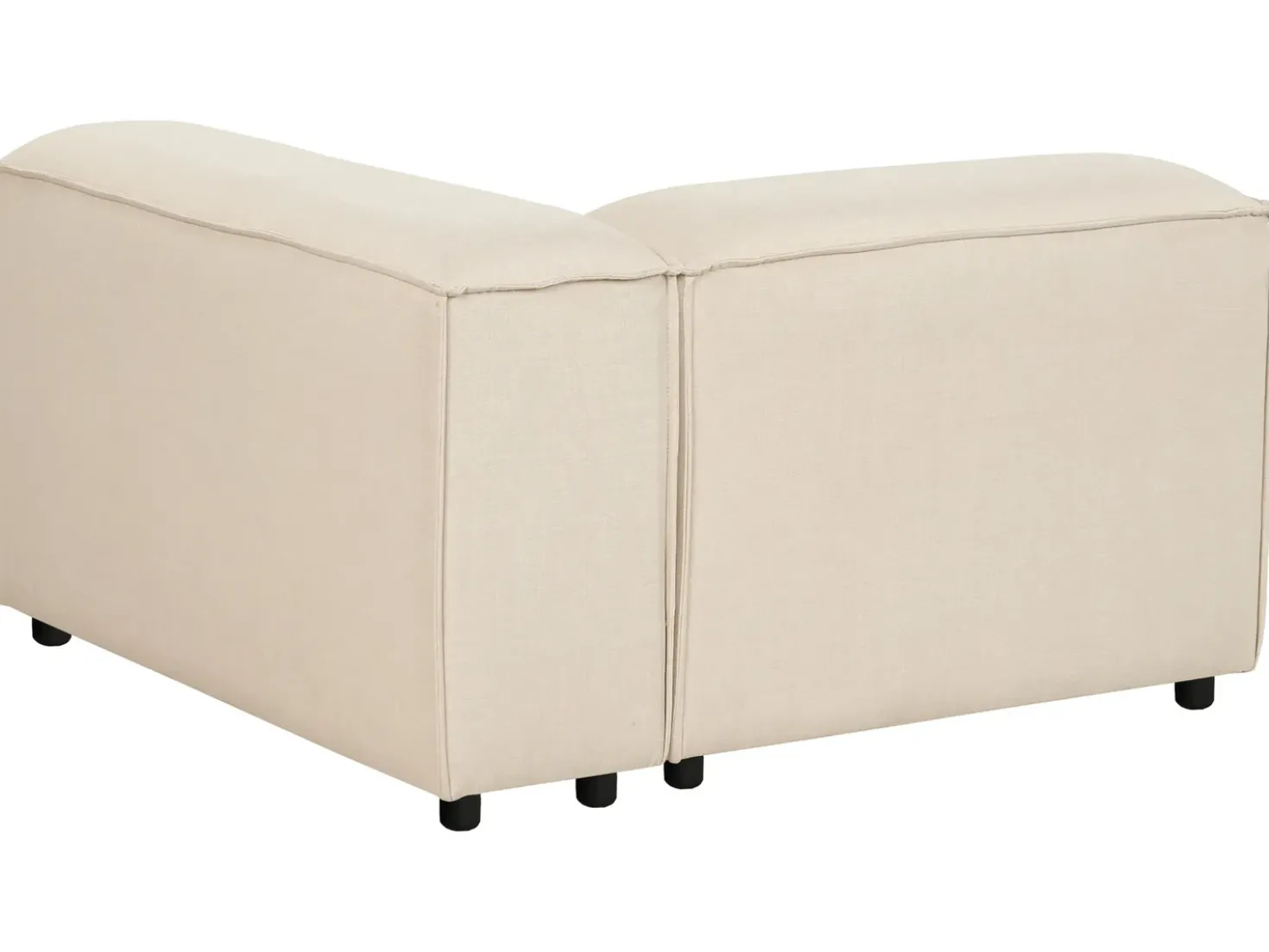 Divano angolare modulare 4 posti ARDAL Tessuto Beige Lato destro
