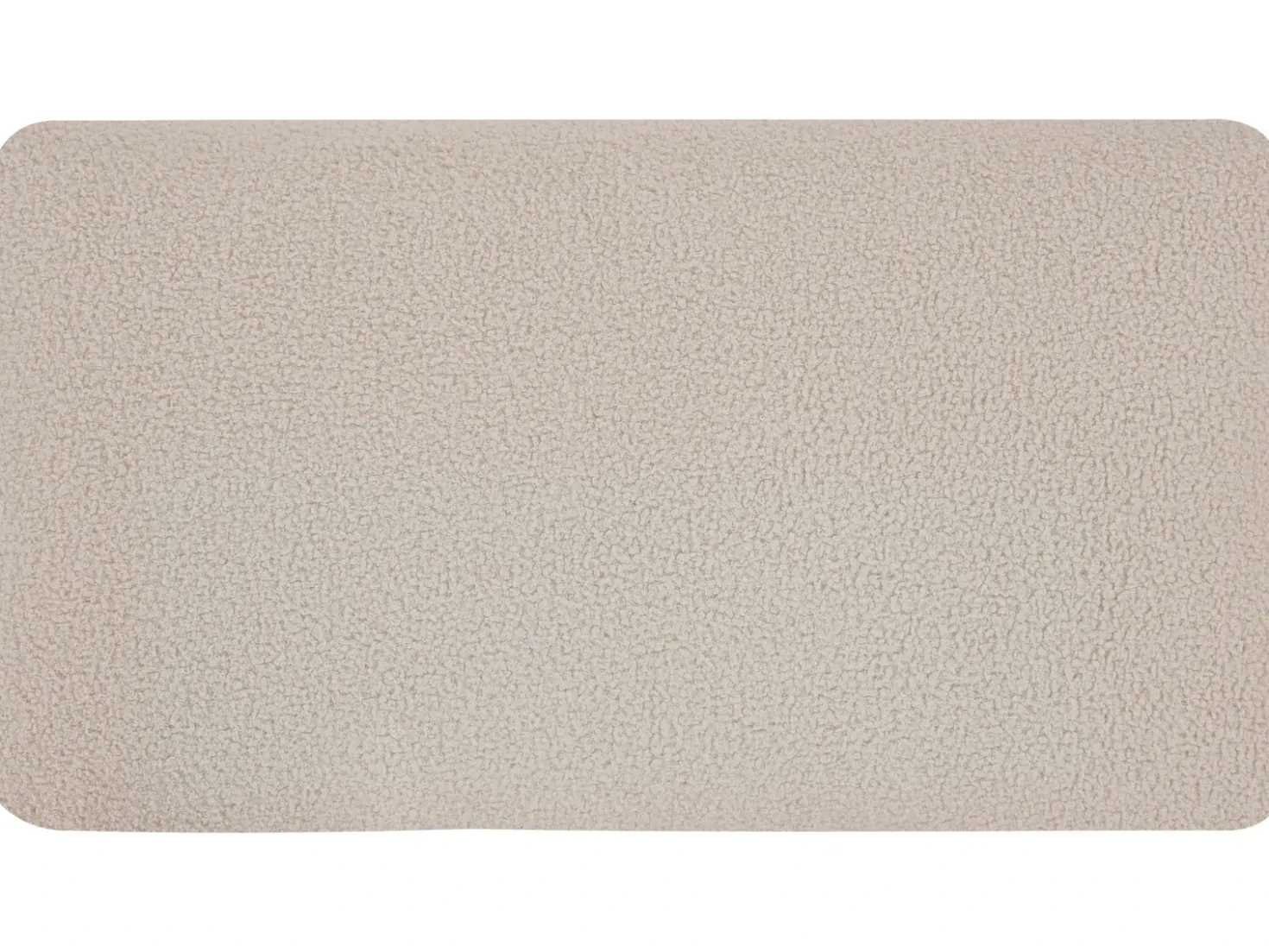 Divano angolare modulare 5 posti KIVVIK Bouclé Beige con ottomana Lato Sinistro