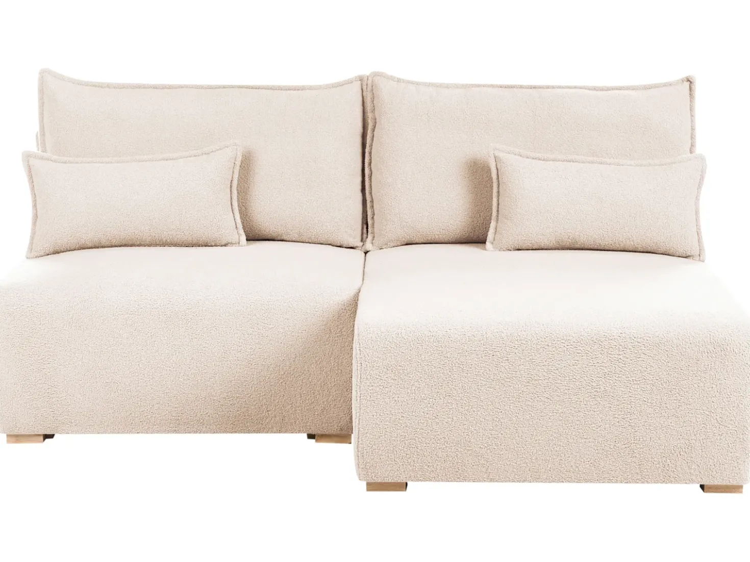 Divano angolare modulare NERBO Bouclé Beige Lato Sinistro