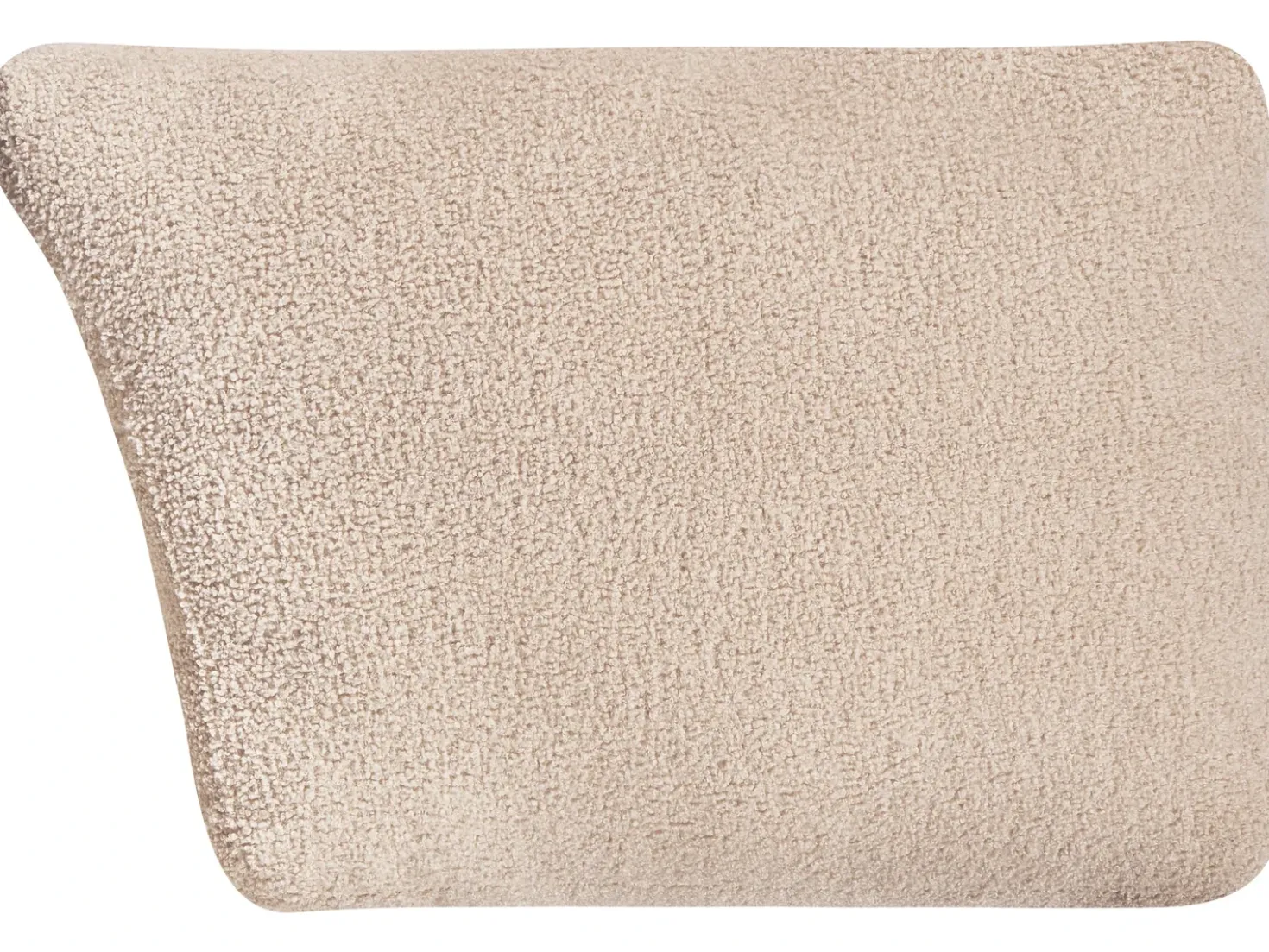 Divano angolare modulare 5 posti MESNALI Bouclé Beige Lato destro