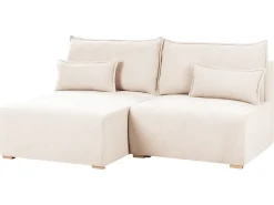 Divano angolare modulare NERBO Bouclé Beige Lato destro