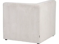 Divano angolare modulare 4 posti LEMVIG Velluto a coste Beige Lato destro