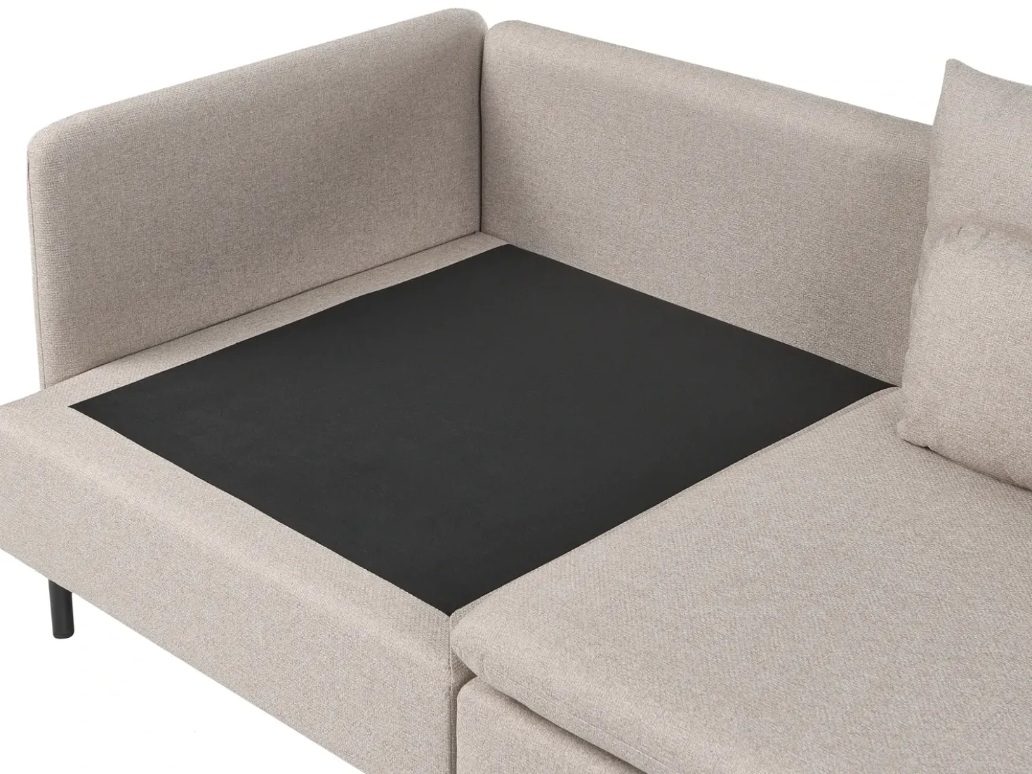 Divano angolare modulare 3 posti EGERIS Tessuto Beige Lato Sinistro