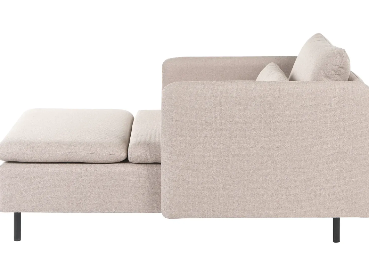 Divano angolare modulare 3 posti EGERIS Tessuto Beige Lato Sinistro