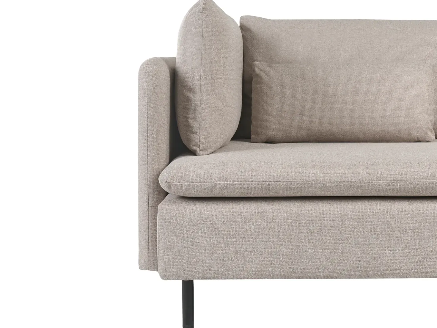 Divano angolare modulare 3 posti EGERIS Tessuto Beige Lato Sinistro