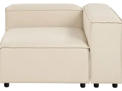 Divano angolare modulare 3 posti ARDAL Tessuto Beige con ottomana Lato destro