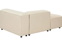 Divano angolare modulare 3 posti ARDAL Tessuto Beige con ottomana Lato destro