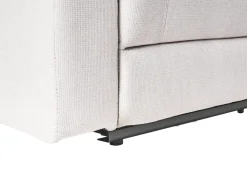 Divano angolare reclinabile manuale 5 posti ROKKE Tessuto Beige chiaro Lato Sinistro