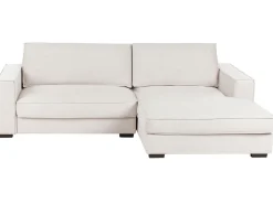 Divano angolare RENDERS Tessuto Beige chiaro Lato Sinistro