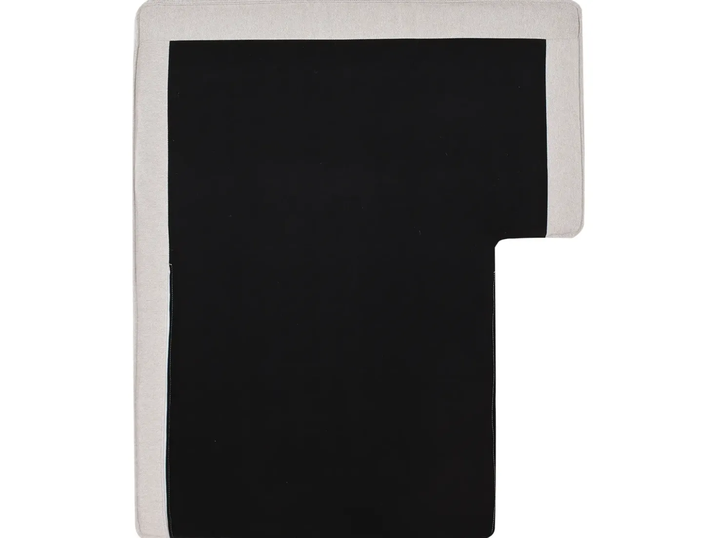 Divano angolare RENDERS Tessuto Beige chiaro Lato Sinistro